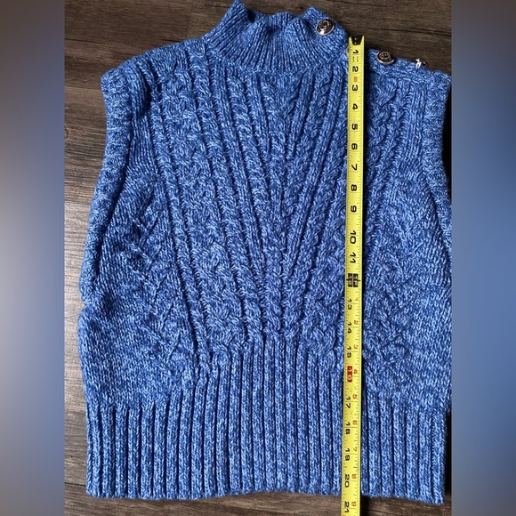 Talbots Women’s Blue Knit Vest Size S - Picture 4 of 7